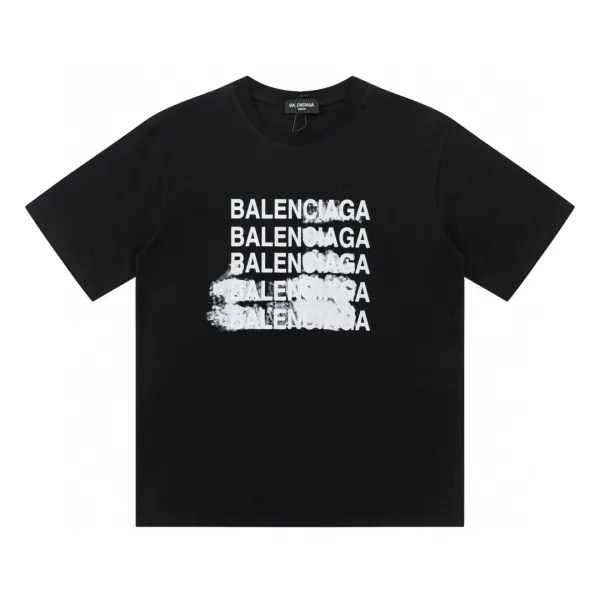 Balenciaga Repeat Logo T-Shirt White/Black - 3