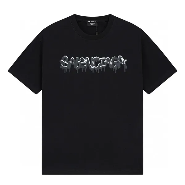 Balenciaga Repeat Logo T-Shirt White/Black - 17
