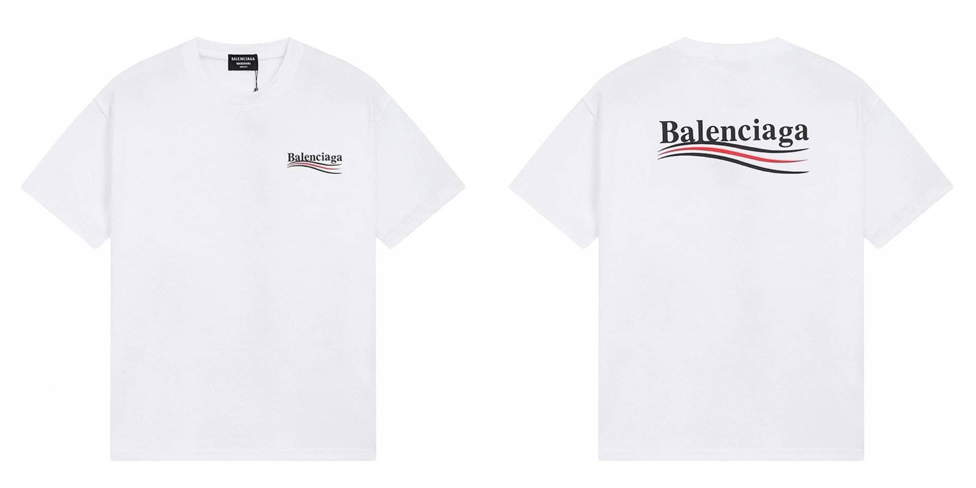 Balenciaga The Lot Graphic Print White T-Shirt - 6