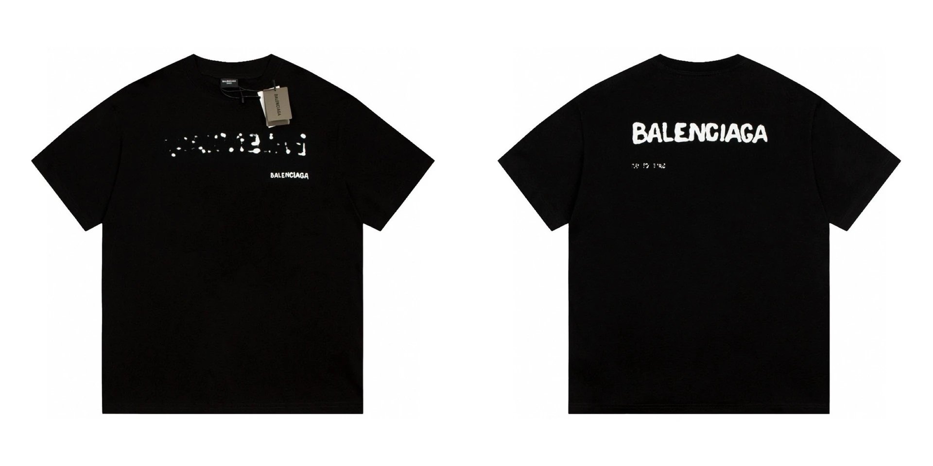 Balenciaga The Lot Graphic Print White T-Shirt - 20