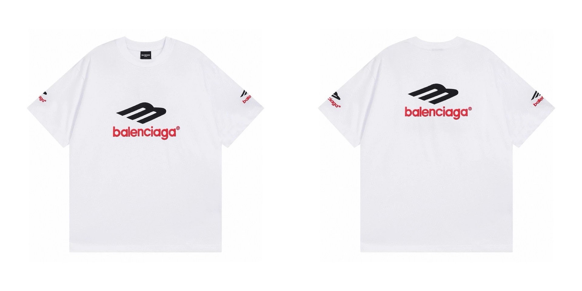 Balenciaga The Lot Graphic Print White T-Shirt - 4