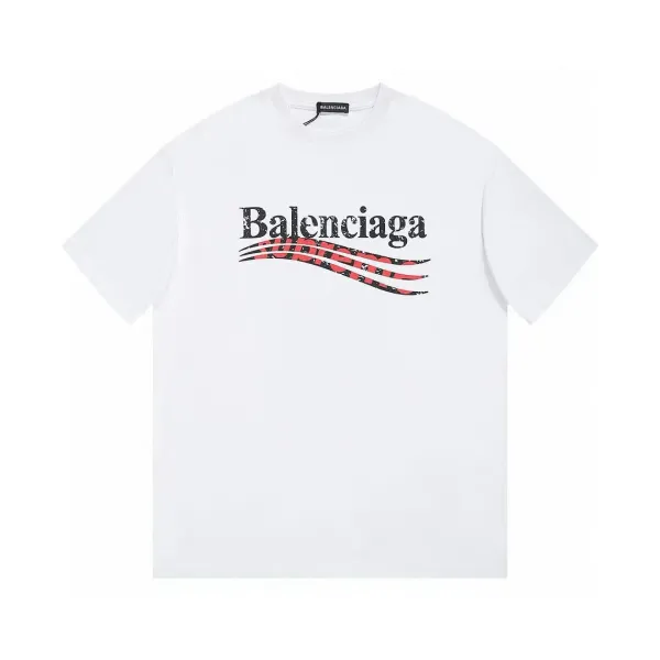 Balenciaga Repeat Logo T-Shirt White/Black - 8