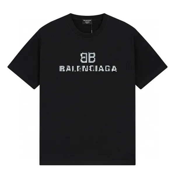 Balenciaga Repeat Logo T-Shirt White/Black - 15