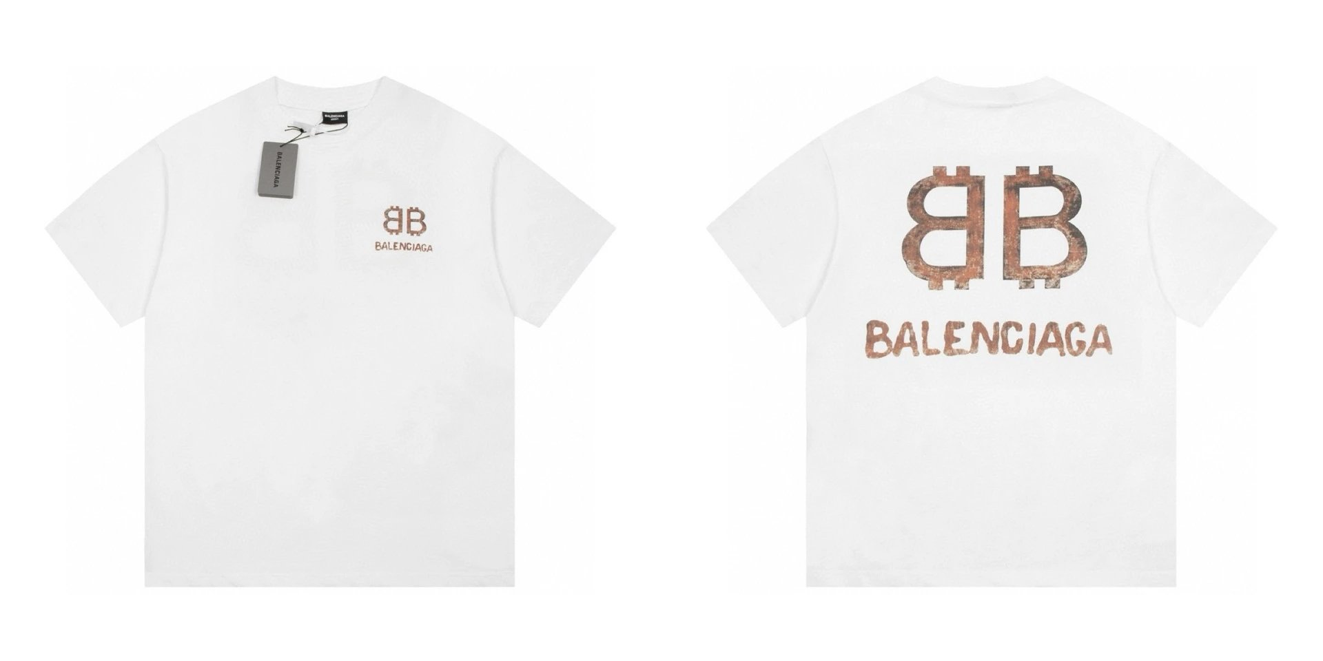 Balenciaga The Lot Graphic Print White T-Shirt - 11