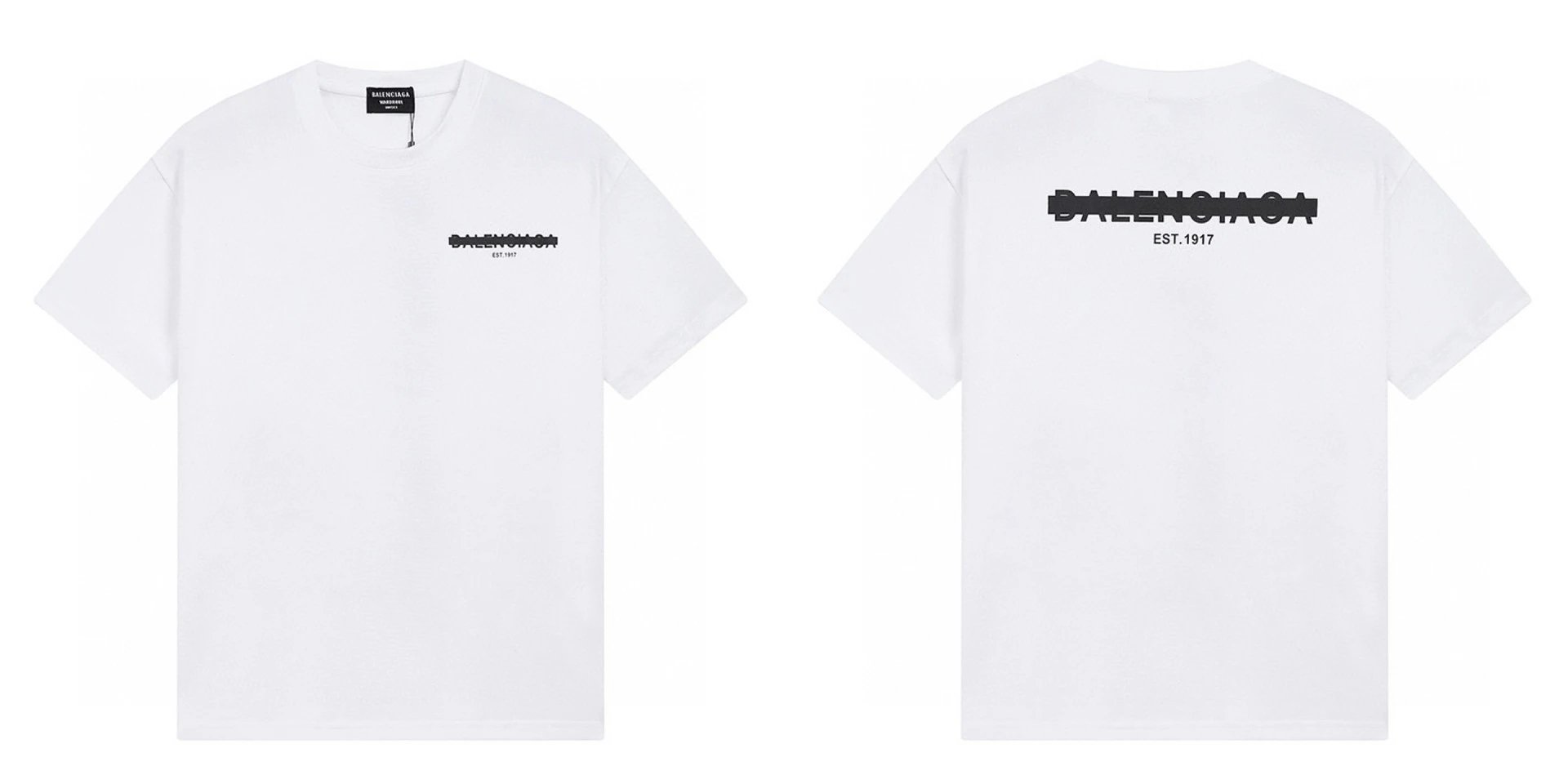 Balenciaga The Lot Graphic Print White T-Shirt - 25