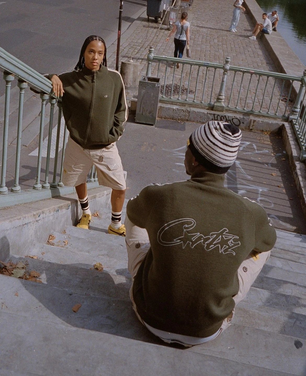 Champion Reverse Weave Track Jacket Army Green - 12