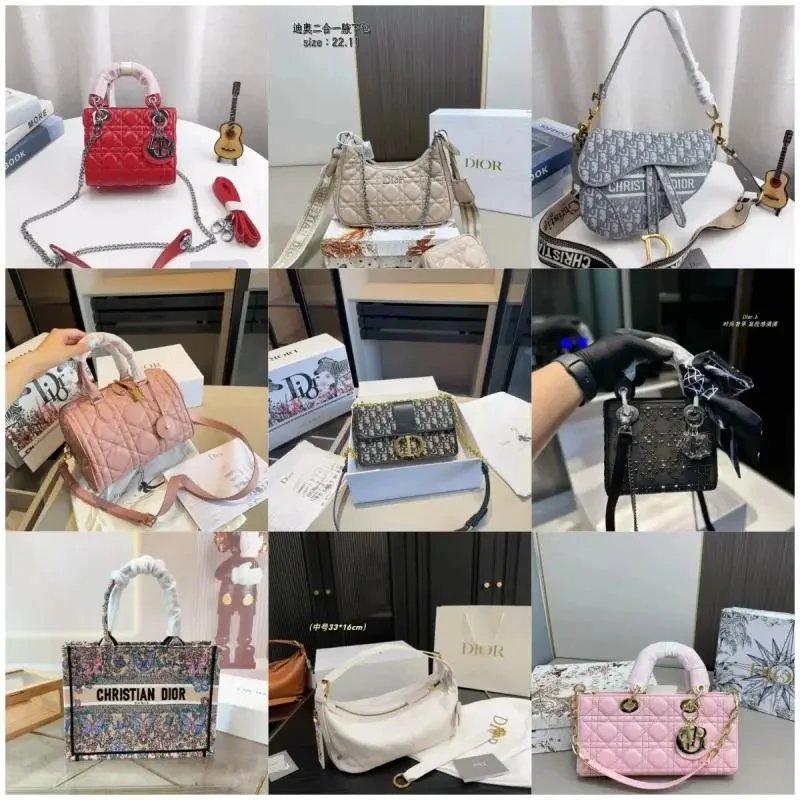 Dior Lady Dior, Saddle, Book Tote, and Caro Handbags [37 styles]