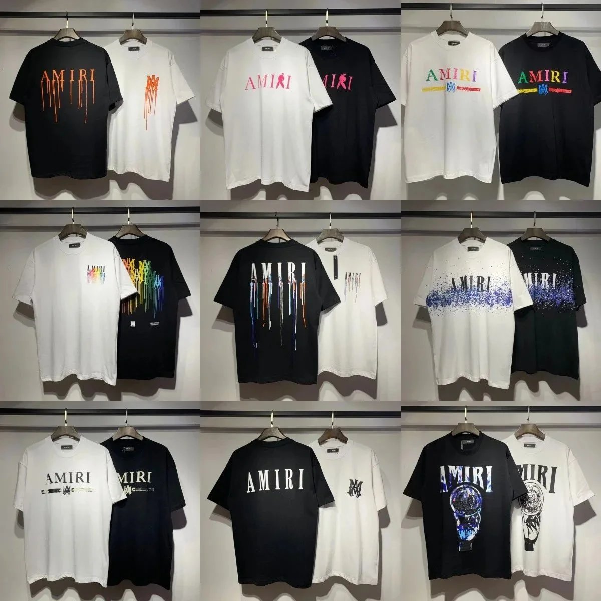Amiri Logo Print Cotton T-Shirt