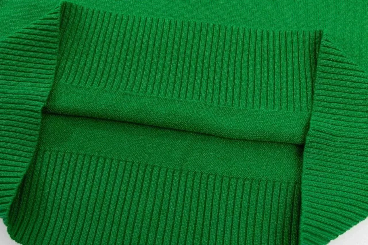 Design Striped Metallic Yarn Turtleneck Sweater - 9