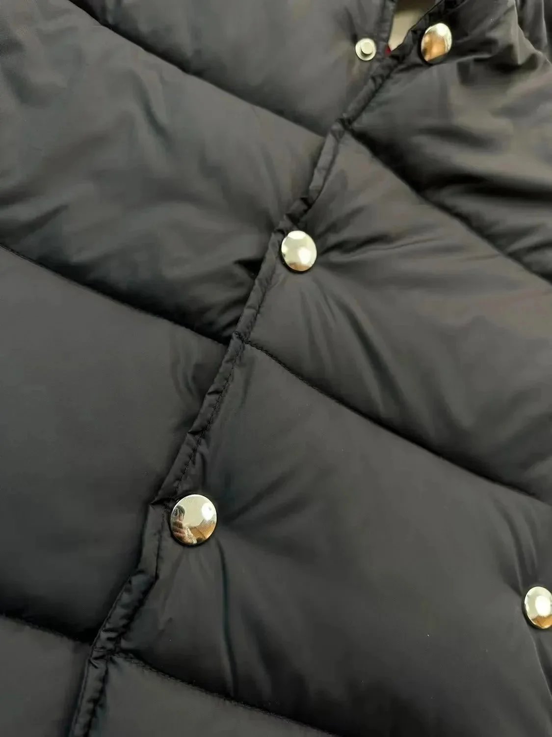 Unbranded Jackets Hooded quilted puffer jacket with four-stripe sleeve image 6