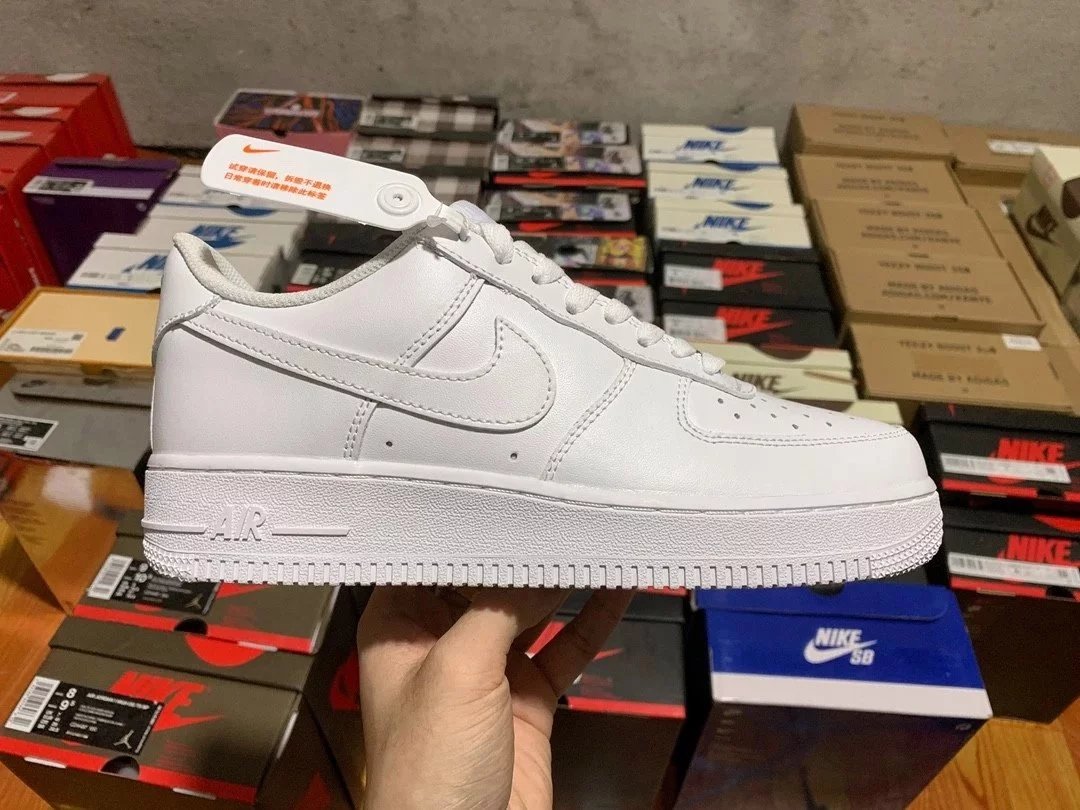 Nike Air Force 1 Low White Sneakers - 5