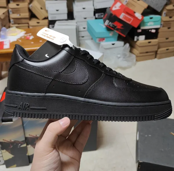 Nike Air Force 1 Low All Black Sneakers - 1