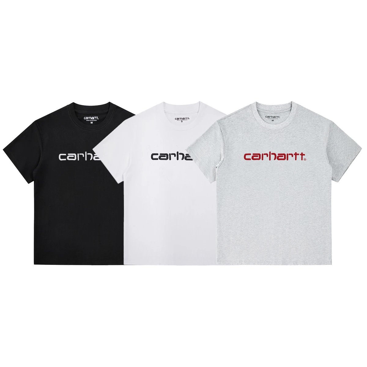Carhartt Double Yarn Cotton Letter Embroidered T-Shirt