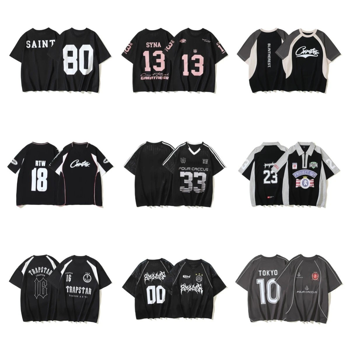 运动休闲18号球衣宽松网眼透气速干短袖T恤