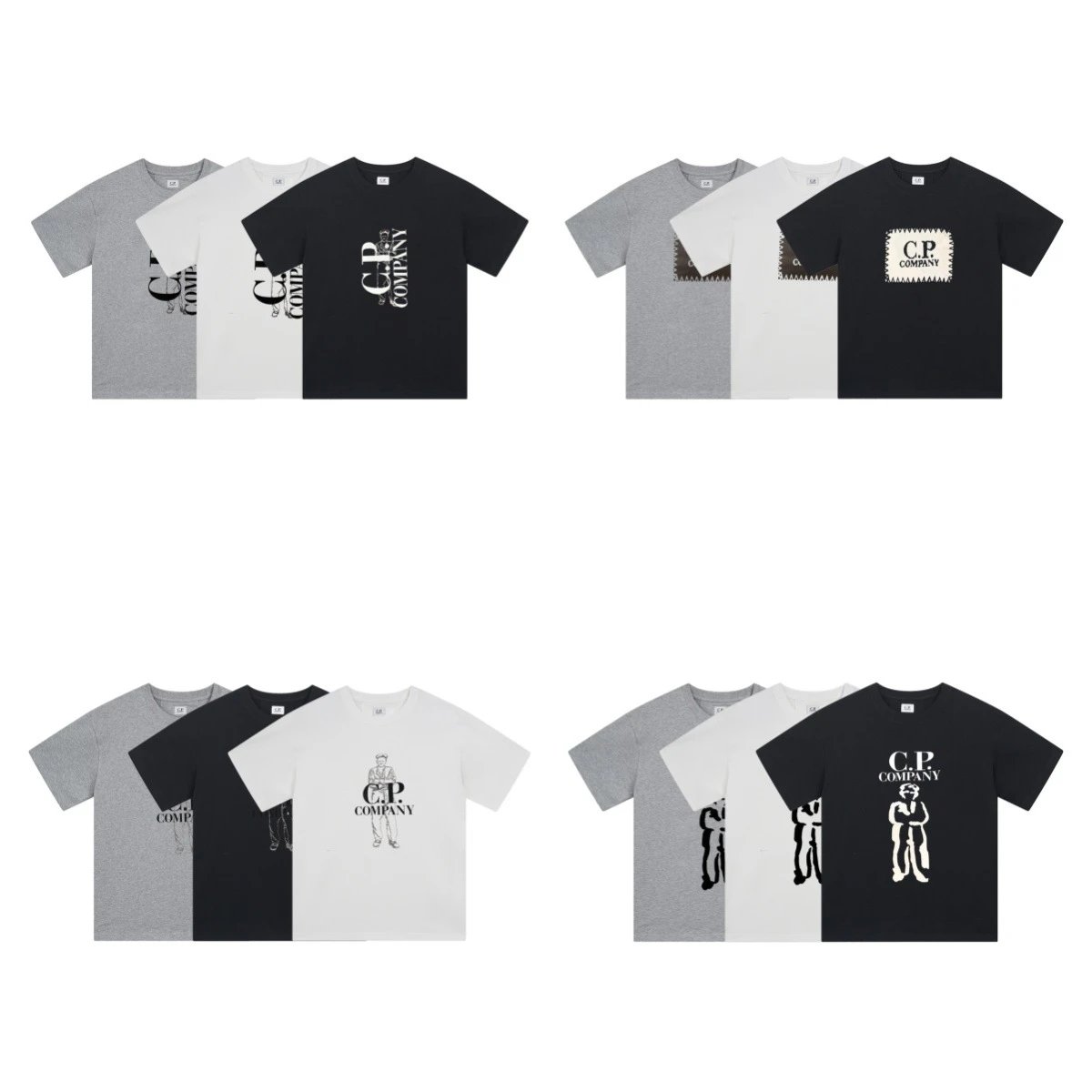 新款CP宽松休闲情侣短袖T恤