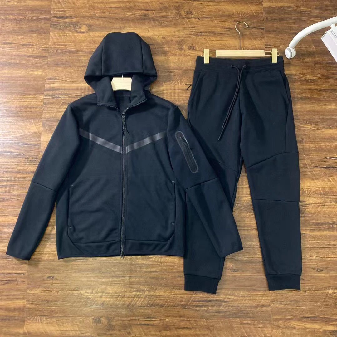 Casual Sports Hoodie for Men with Side Zipper and Set