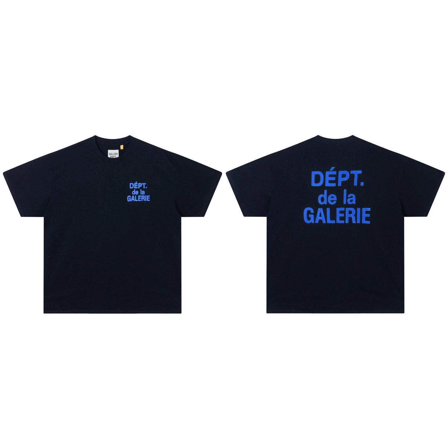 Black with Dark Blue Print