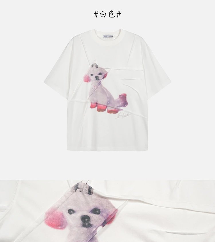 Acne Studios Distressed Logo T-Shirt Navy - 26