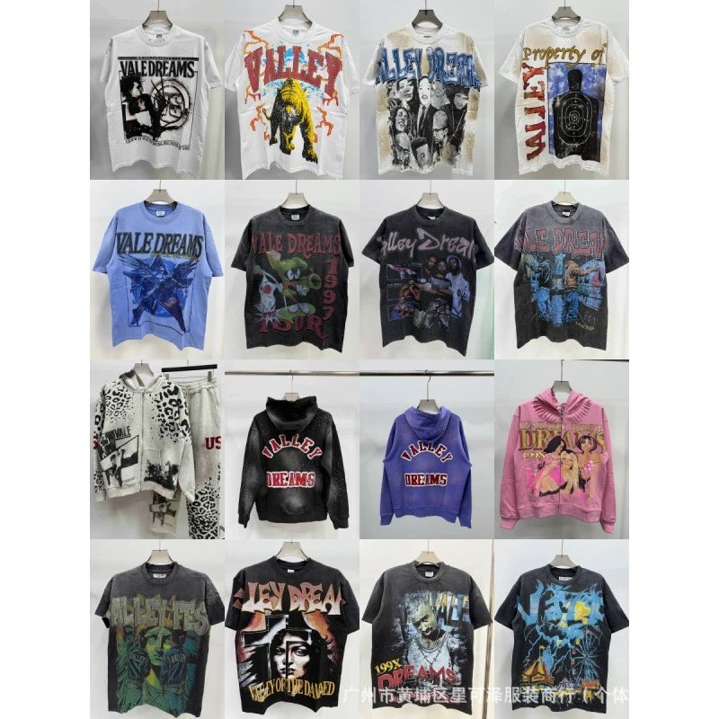 Washed Distressed Printed Hip Hop Oversized T-shirt