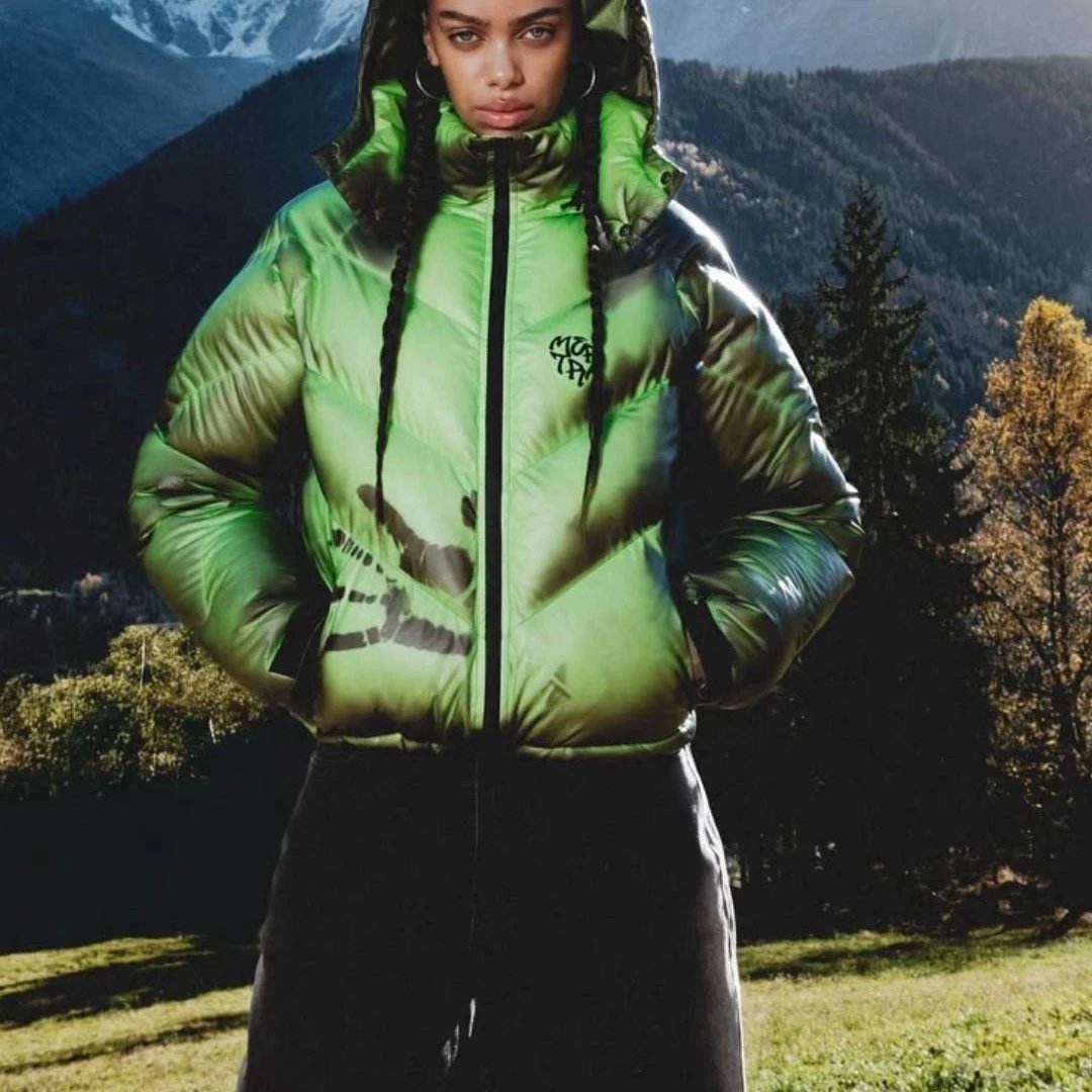 WOM - Winter new warm cotton jacket with thick stitching embroidery and warm bread jacket, loose and unisex, trendy