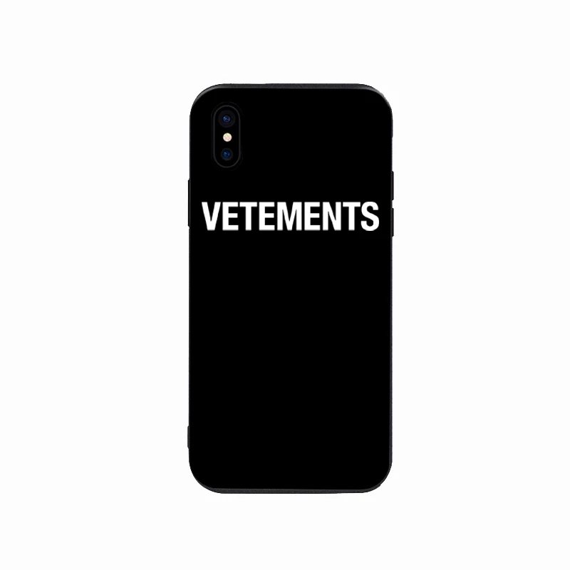 Vetements Logo Phone Case Black - 7