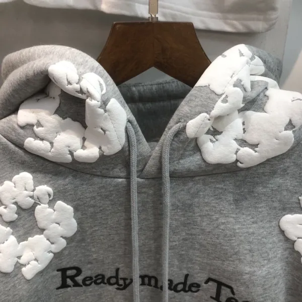 Saint Tears Oversized Graphic Hoodie Beige Multicolor Hoodie - 3