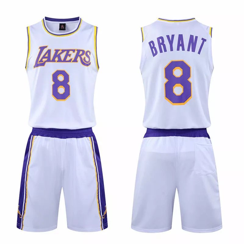 Lakers #8 Crew Neck White