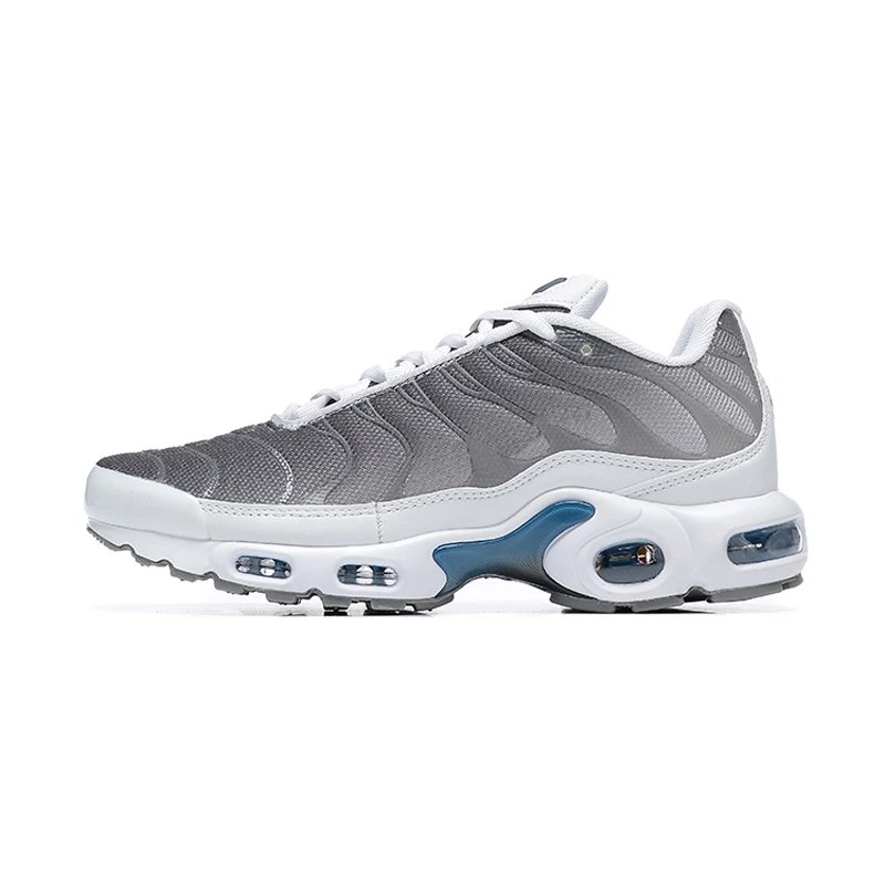 gray, white and blue
