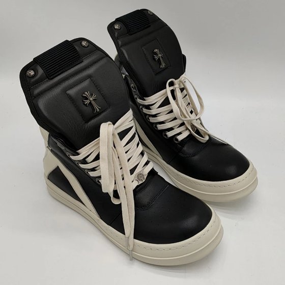 Men's round toe high top shoes