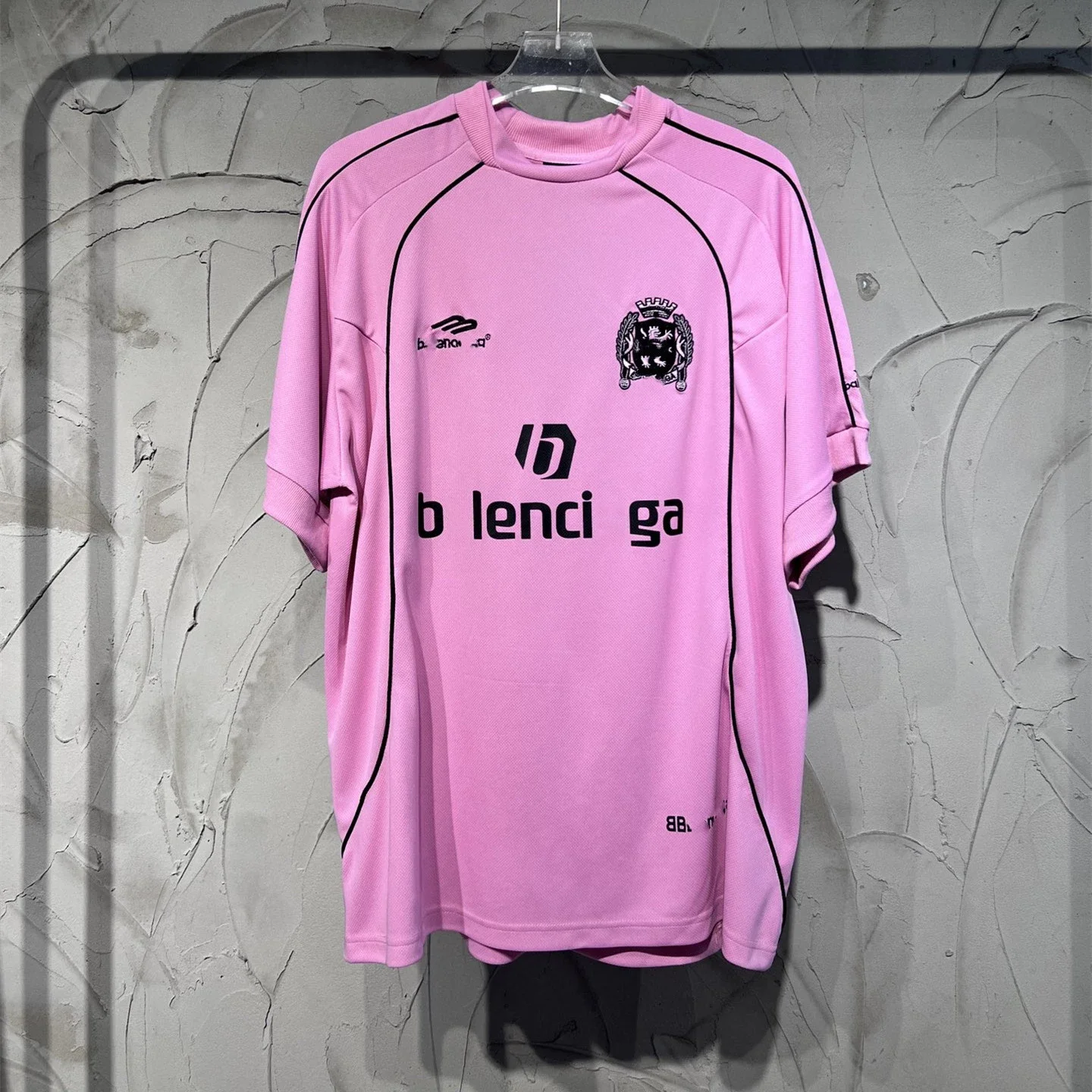 High-Street Style Distressed Football Jersey T-Shirt