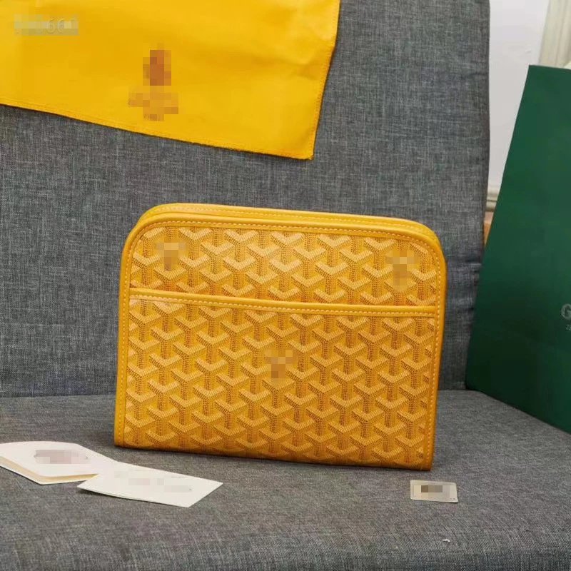 Goyard Saint Louis Pouch Black Monogram Canvas Clutch Clutches - 3