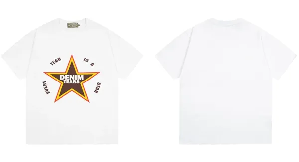 Denim Tears Star Graphic T-Shirt White - 1