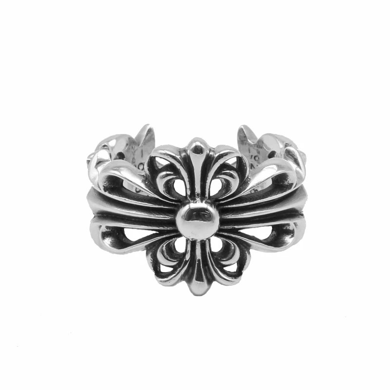 Design V-Style Adjustable Opening Ring Silver Jewelry - 3