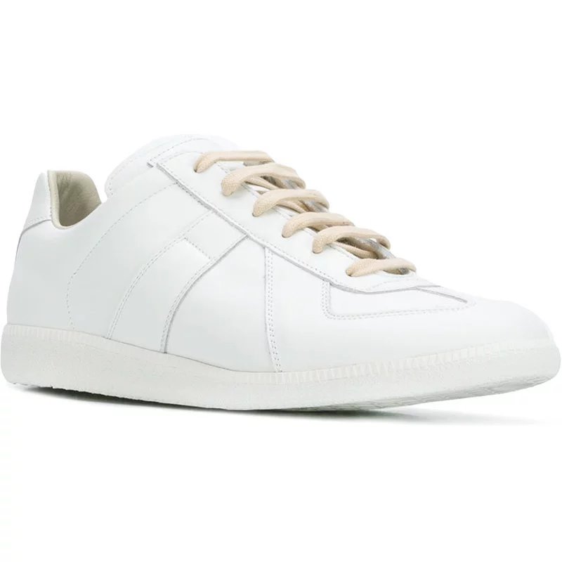 white lace-up