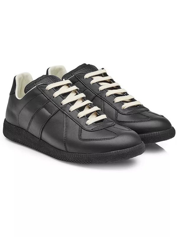 Black lace-up