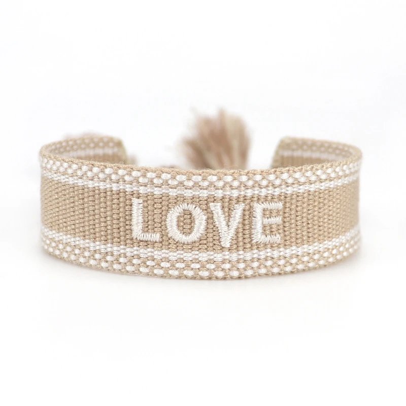 Dior Christian Tassel Woven Bracelet White / Black Jewelry - 11