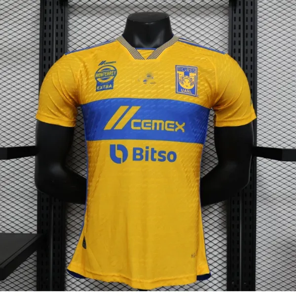 Design Tigres UANL 2023-24 Home Jersey Yellow / Blue Jersey - 1