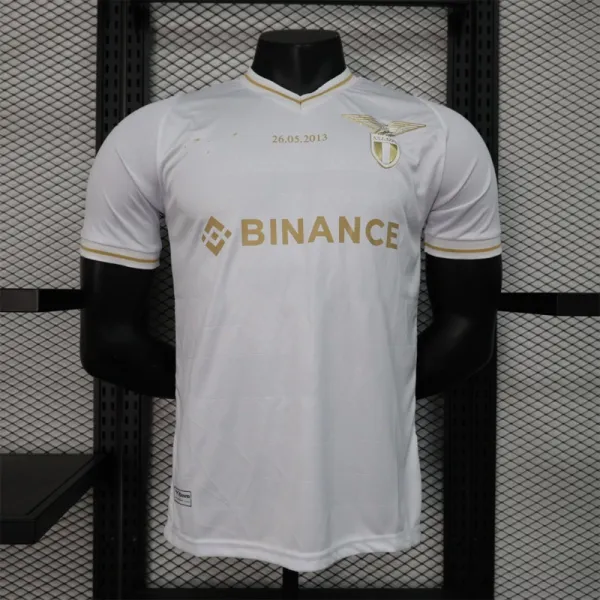 Design SS Lazio x Binance 2023 Commemorative White Jersey - 1