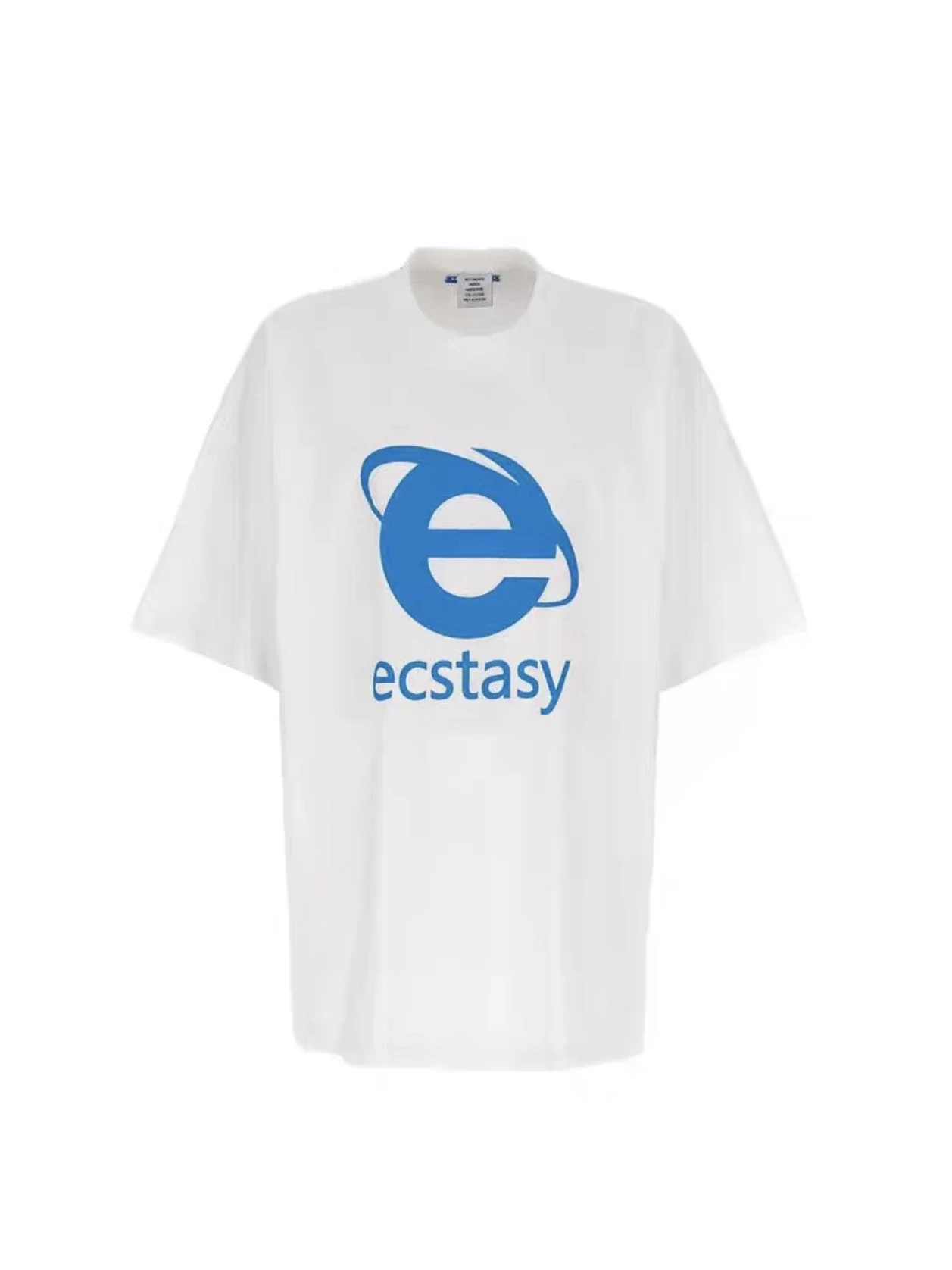 Vetements Camiseta White Ecstasy