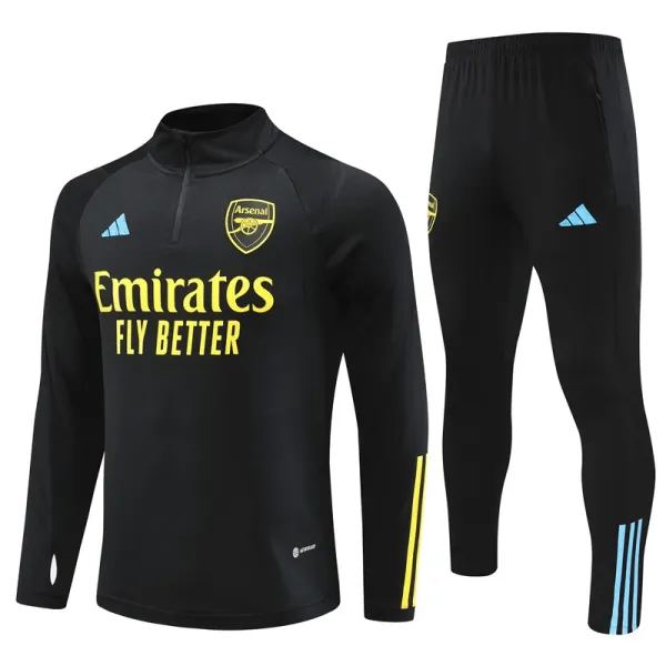 Adidas Arsenal Training Tracksuit Black Yellow - 1