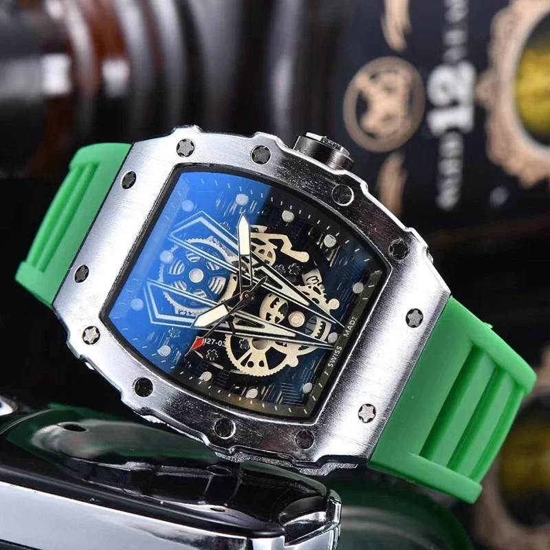 Richard Mille-Style Tonneau Skeleton Mechanical Watch