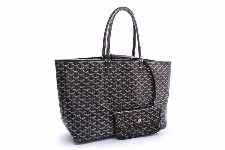 Goyard Saint Louis Tote Bag in Graphite Gray with Mini Pouch - 26