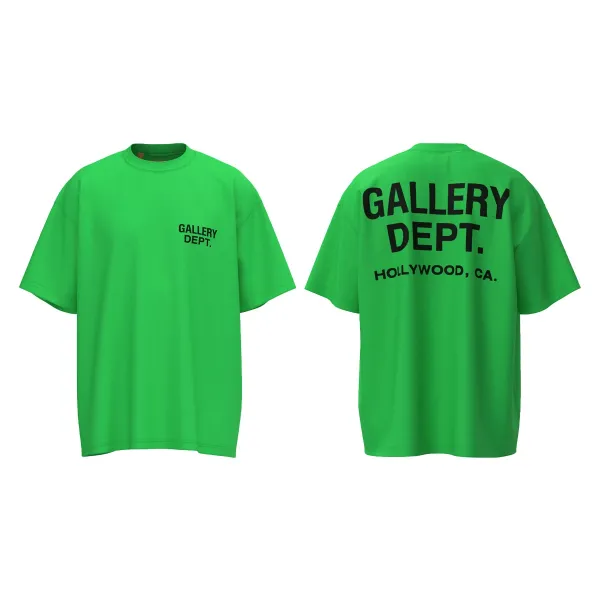 Gallery Dept. Hollywood Tee Neon Green T-Shirt - 1