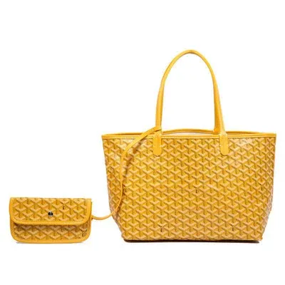 Goyard Saint Louis Tote Bag and Mini Wallet in Yellow - 1