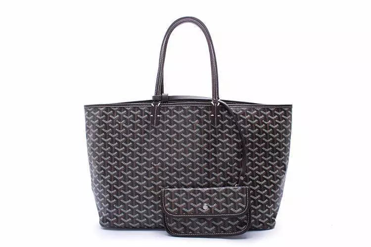 Goyard Saint Louis Tote Bag in Graphite Gray with Mini Pouch - 25
