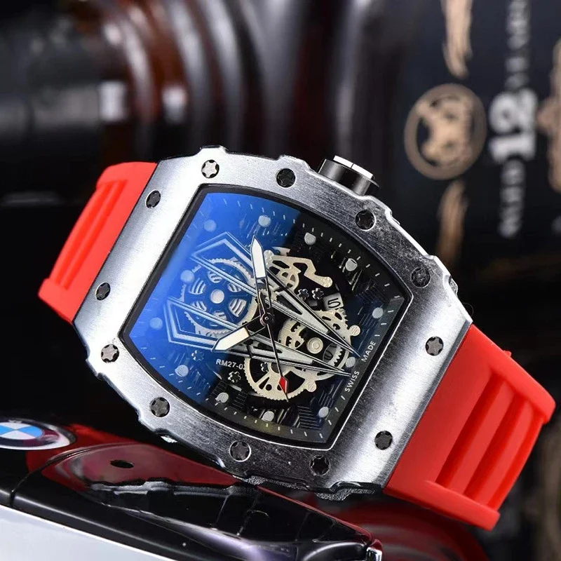 Richard Mille-Style Tonneau Skeleton Mechanical Watch
