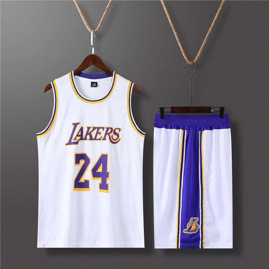 Lakers #24 Crew Neck White