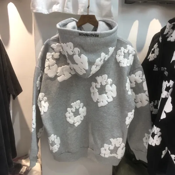 Saint Tears Oversized Graphic Hoodie Beige Multicolor Hoodie - 13