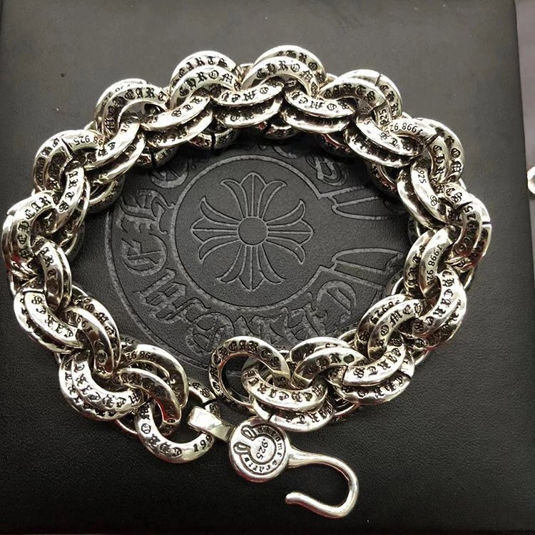 Chrome Hearts Classic Link Bracelet Silver Jewelry