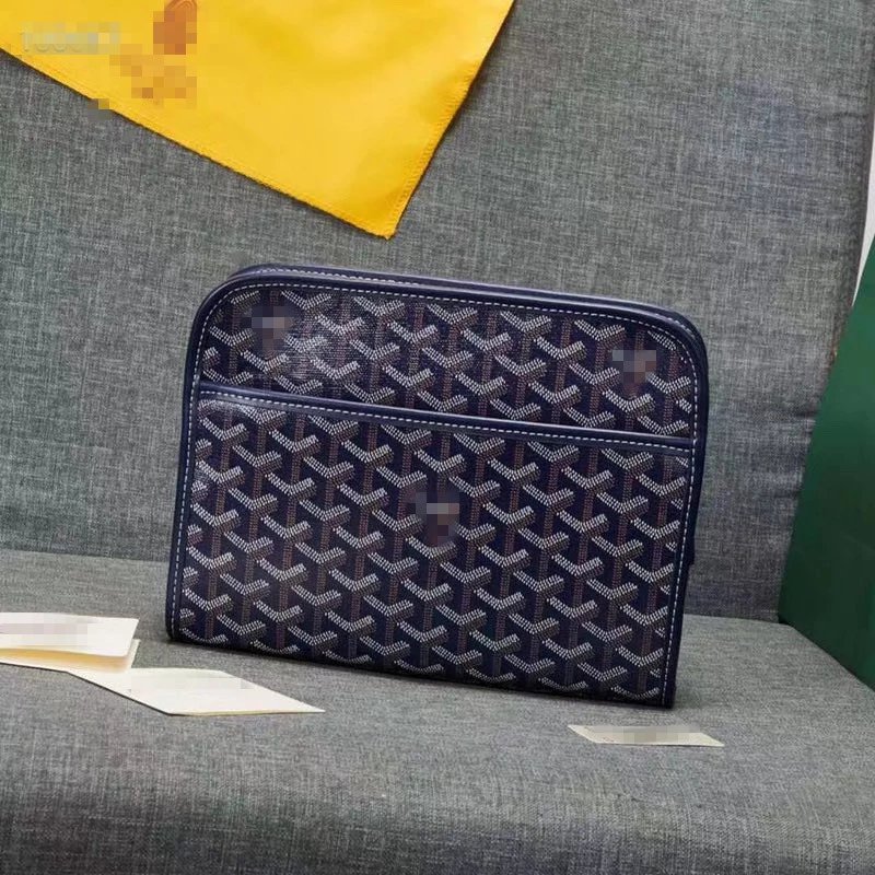 Goyard Saint Louis Pouch Black Monogram Canvas Clutch Clutches - 4